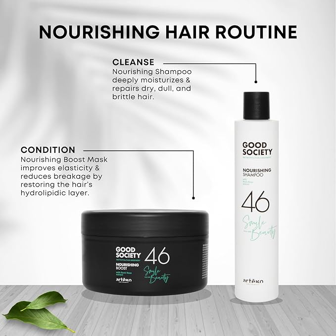 Artègo Good Society Nourishing Boost Hair Mask – Deep Conditioning & Repair Mask for Dry, Brittle Hair (16.8 oz)