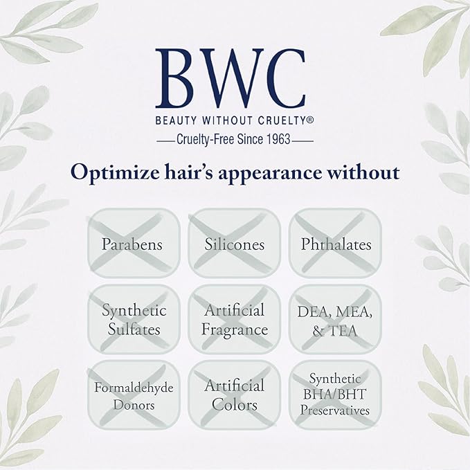 Beauty Without Cruelty Conditioner, Rosemary Mint Tea Tree – Aromatherapy Clarifying Hair & Scalp Treatment, SLS-Free, Vegan-Friendly & Cruelty-Free, 16 Oz