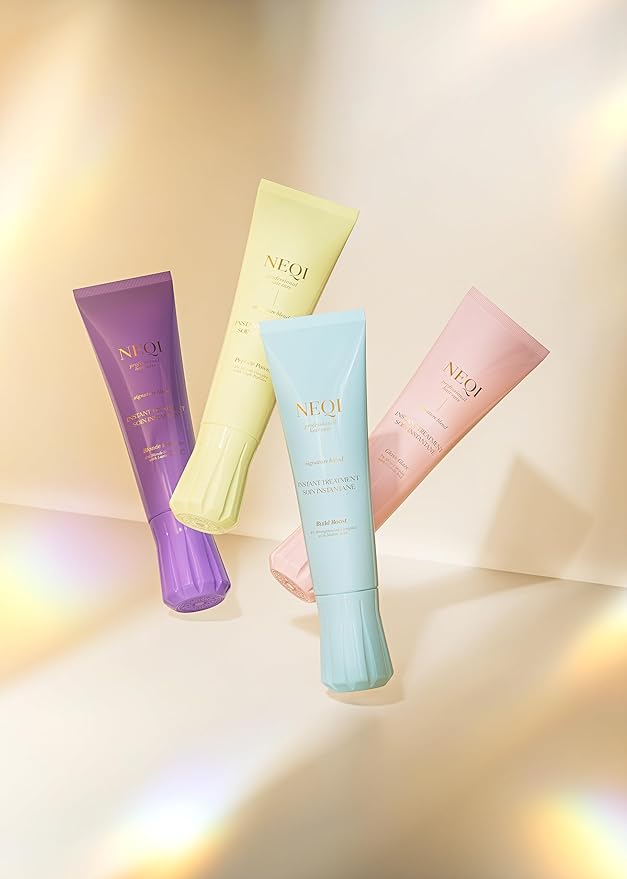 neqi - Treatment Treasure Gloss Glaze - 3-Minute Intensive Hair Treatment for Dry & Dull Hair - With Shine Complex & Glycolic Acid – Hair Care for Shiny, Silky-Smooth Hair - 100 ml