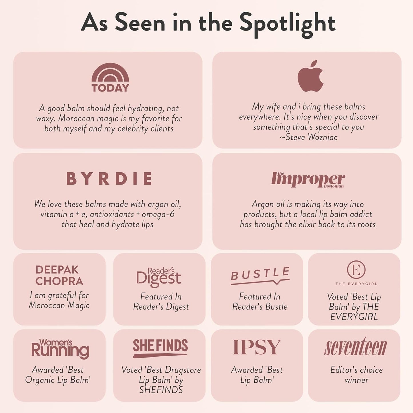 Moroccan Magic Organic Coconut Almond Lip Balm 3 Pack | Ultra-Hydrating Argan & Essential Oil Lip Moisturizer + Vitamin E | Natural Chapstick for Dry Lips | Smooth, Non-Toxic | Organic Lip Balm