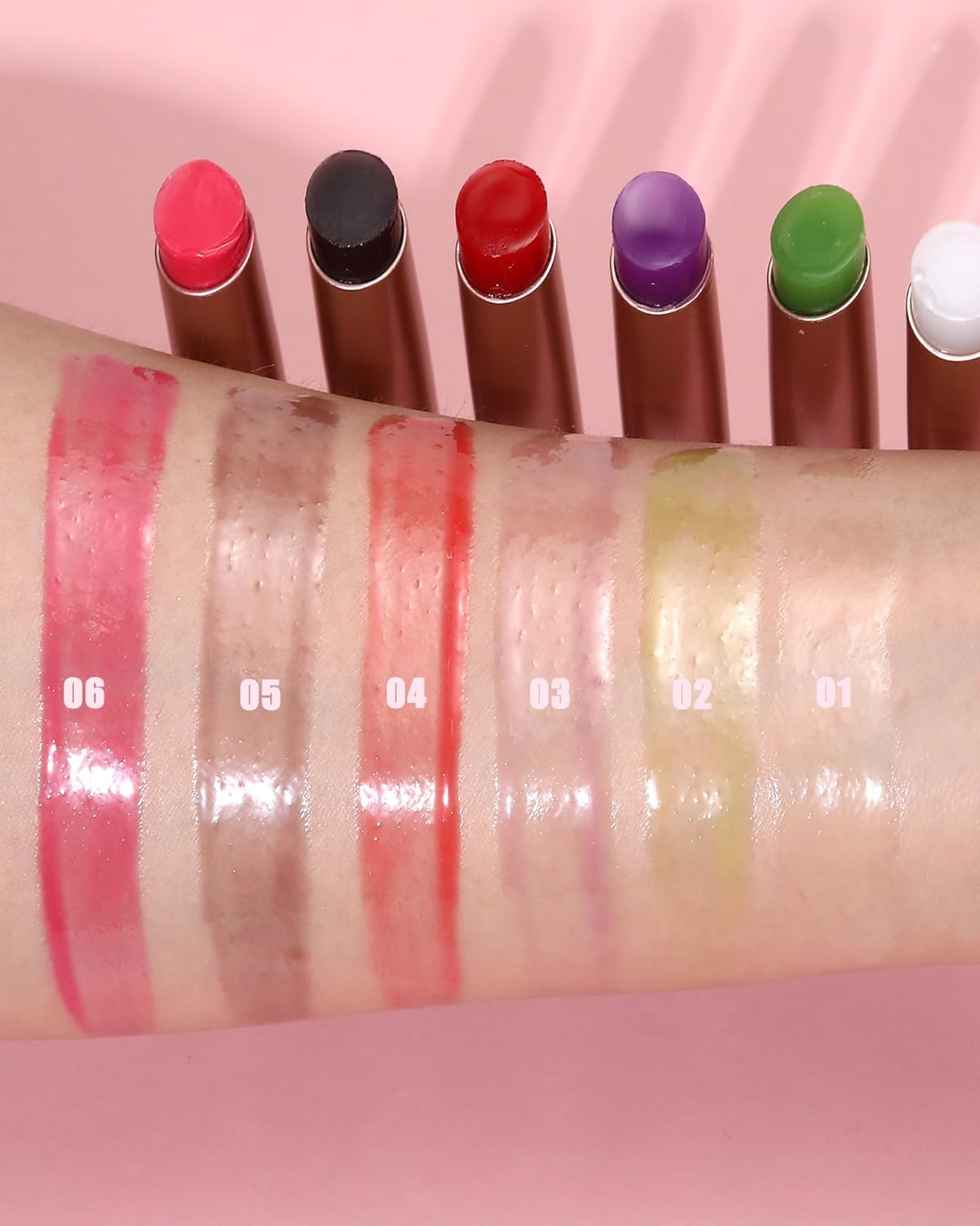 Moisturizing Lip Balm, Nude Sheer Berry Lipstick Hydrating Tinted Lip Gloss, Long Lasting Waterproof Liptint Balm Natural Non-Stick Lips Oil Stain,Glossy Lipcolor Juicy Finish for Dry Cracked Lips-03