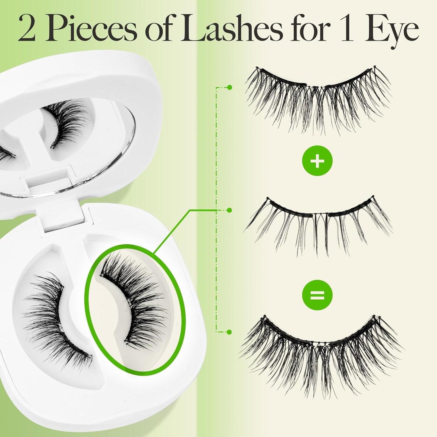 LASHVIEW Upgrade Soft Magnetic Eyelashes with Applicator, Reusable Magnetic Lashes Natural Look, No Glue Needed, Windproof & Waterproof for All-Day Comfort (L24)