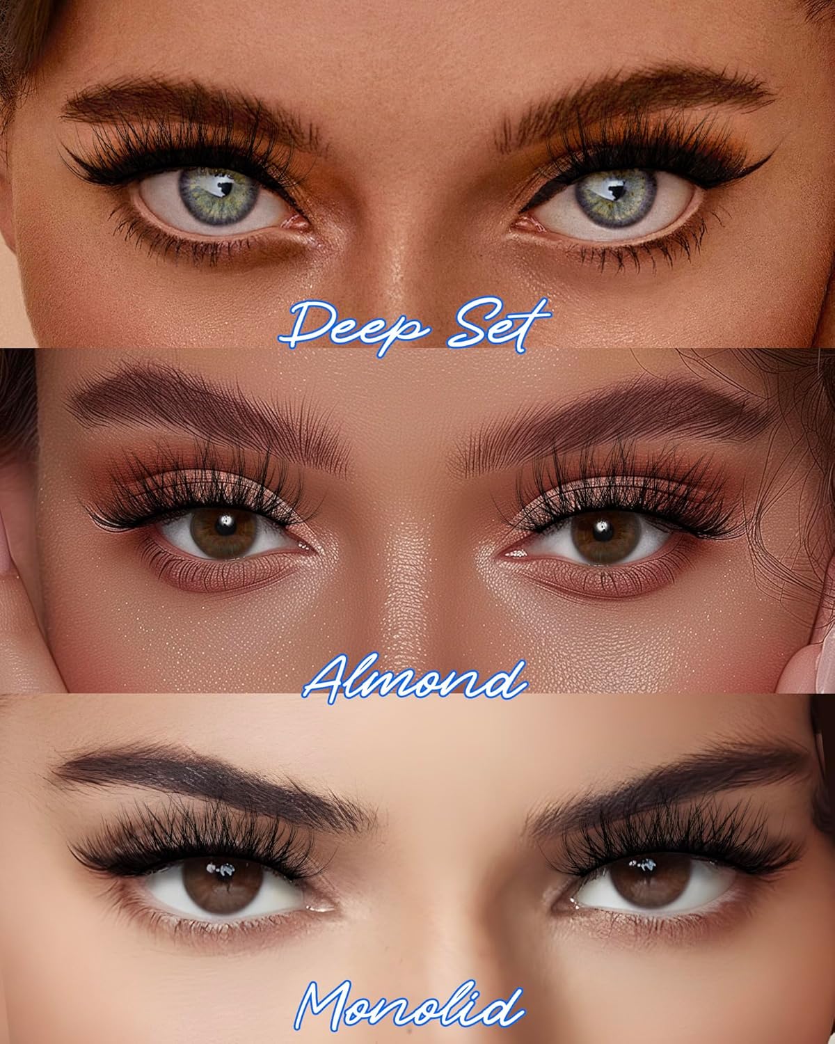 BEYELIAN 14 Pairs False Eyelashes Fluffy D Curl 10-18MM Long Wispy Lashes Pack, Soft and Lightweight 3D Volume Faux Mink Lashes, Reusable, Easy to Apply (14P-HSCS-12)