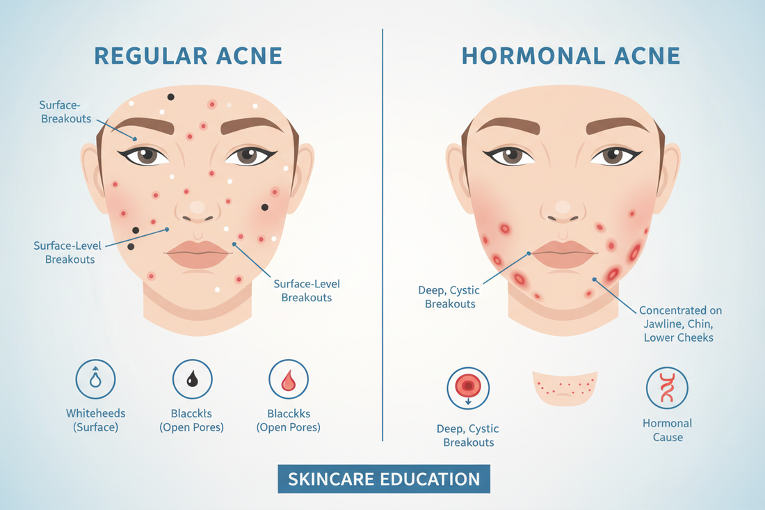 **😖 Acne vs Hormonal Acne
