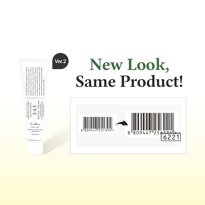 Dr.Althea 345 Relief Cream | Moisturizer for Soothing Recovery and Blemish Care with PDRN & Niacinamide | Korean Vegan Skin Care for All Skin Types, 1.69 Fl Oz (Ver.2 - Pack of 2)