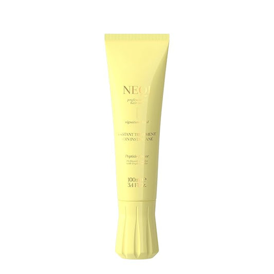 neqi - Treatment Treasure Peptide Power - 3-Minute Intensive Hair Treatment for Damaged & Colored Hair - With Triple Peptides & Smooth Complex - Deep-Acting Care, Anti-Breakage - 100 ml