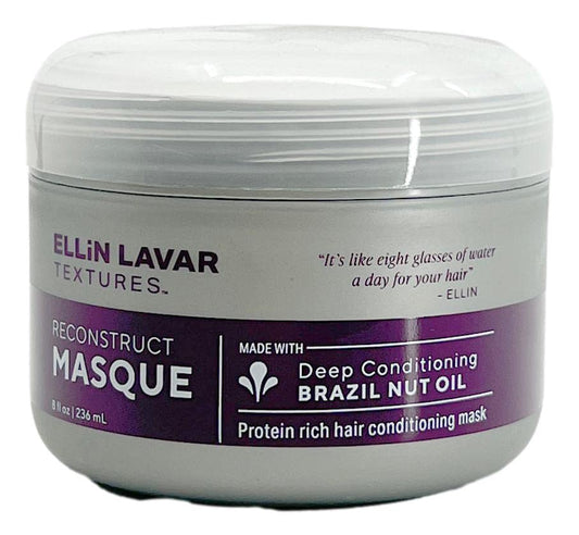 ReconstructMasque Hair Mask with Brazil Nut Oil | Protein Rich Deep Conditioning Mask | Retain Moisture in Hair & Scalp | Support Hair Growth | Restore Dry & Damaged Hair (8 oz)