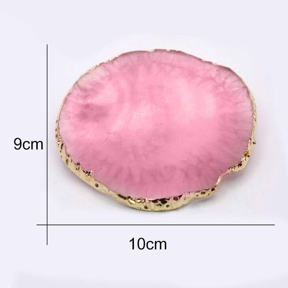 Resin Nail Art Palette, Kalolary Polish Holder Drawing Color Palette, Nail Art Painting Gel Palette Manicure Tool (Pink)