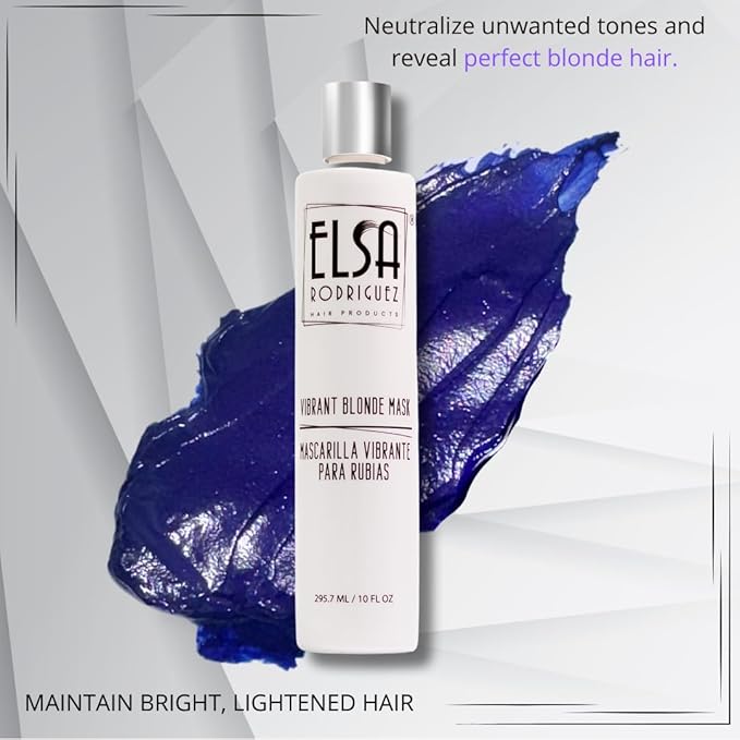 Vibrant Blonde masks hair, hair toner for blonde, purple hair mask, hydrating mask hair toning gloss, color treated hair mask, treatment highlights hair blonde,10 Oz (285 ml)