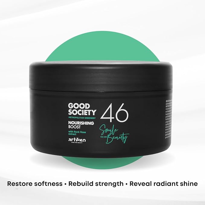 Artègo Good Society Nourishing Boost Hair Mask – Deep Conditioning & Repair Mask for Dry, Brittle Hair (16.8 oz)