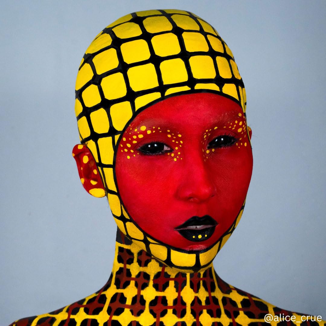 Mehron EDGE Face & Body Paint| Professional Water-Activated Face Paint Makeup | Made in the USA | For Cosplay, Halloween, & SFX (Yellow)