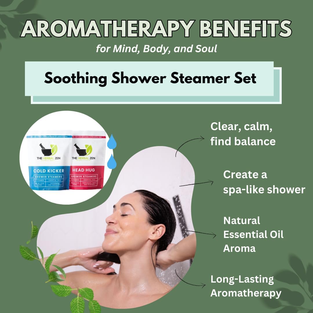 Aromatherapy Shower Steamers Gift Set, Shower Bombs Made in The USA, Relaxation Gift for Women, Lavender Shower Steamers for Women, Eucalytus Shower Steamer, Mothers Day Gifts