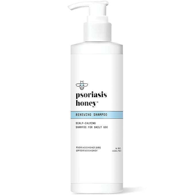 Renewing Shampoo - Itchy & Dry Scalp Treatment - Psoriasis Shampoo With Argan Oil for Women & Men - Scalp Psoriasis Relief - Daily Hair Shampoo for Kids (8oz)