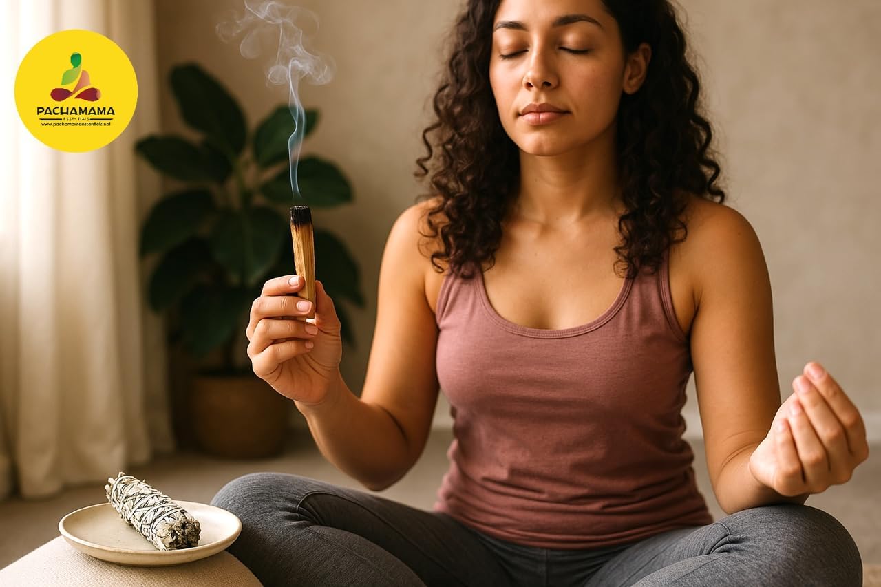 Pachamama Essentials Palo Santo Incense Sticks (4.0 inches Each) 100% Natural and Sustainable, Wild Harvested, for Smudging, Purifying, Energy Cleansing, Meditating, Yoga, Reiki. (5)