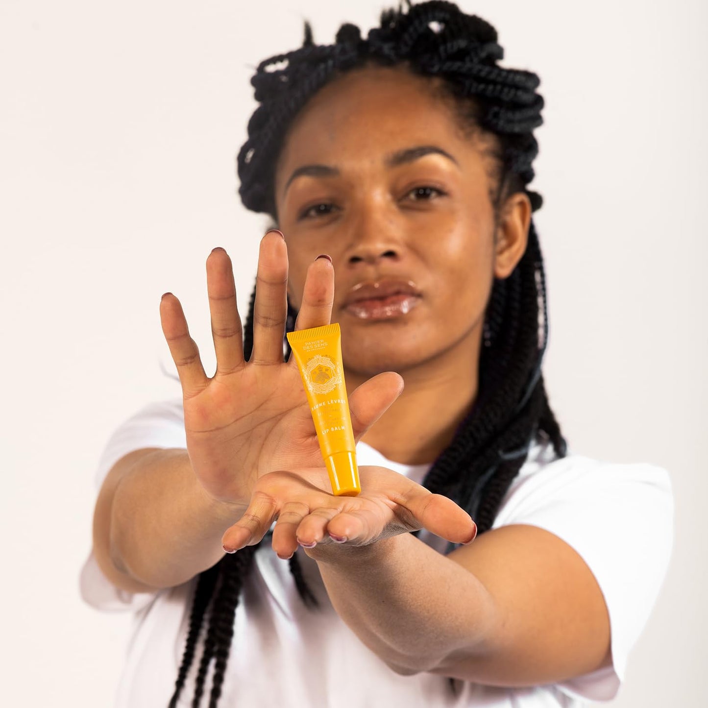 Panier des Sens - Honey Lip Balm for women - Shea butter & Honey - Lip care products - Made in France & 99% Natural Ingredients - Lip moisturizer Nourishing for Dry Lips - 0.5Floz/15ml