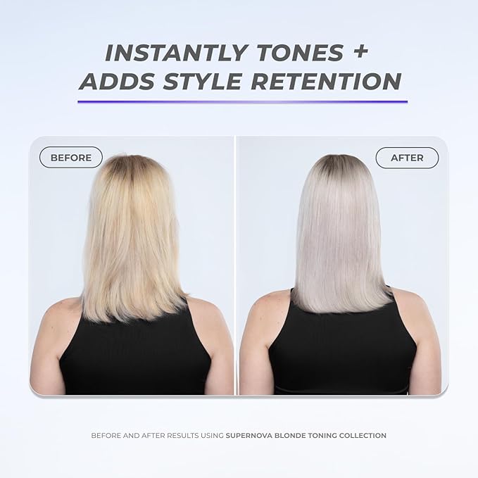 XMONDO Supernova Blonde Toning Reparative Mask – Tones, Repairs, & Hydrates, Vegan with Jojoba Oil, 7.95 oz