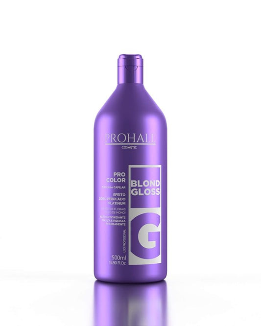Prohall Cosmetic Purple Mask & Toner for Blonde Hair - Color Enhancing Gloss Repair for Dry, Damaged & Brassy Locks, Reduces Yellow Hue
