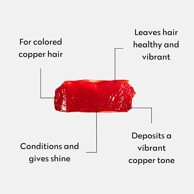 Four Reasons Color Mask - Copper - (27 Colors) Toning Treatment, Color Depositing Conditioner, Tone & Enhance Color-Treated Hair - Semi Permanent Hair Dye, Vegan and Cruelty-Free, 6.76 fl oz