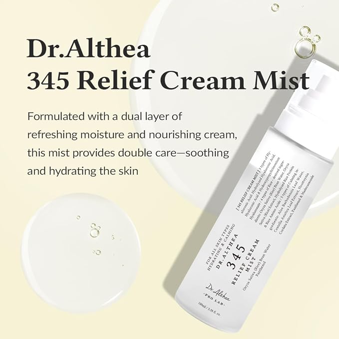 Dr.Althea 345 Relief Cream Trio | Moisturizer for Soothing Recovery and Blemish Care | Korean Vegan Skin Care for All Skin Types