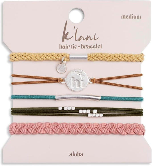 K'lani Hair Tie Bracelets for Women - Elastic Hair Bands That Double as Stylish Jewelry - Discover - Small