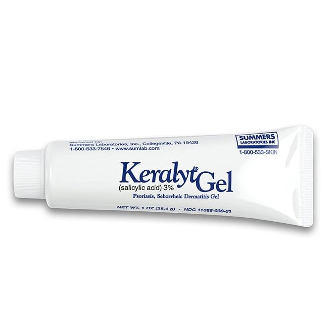 3% Salicylic Acid Gel - Exfoliating Moisturizing Skin Gel - Promotes Relief from Itchy, Redness, Dryness, Roughness, and Flakey Skin from Psoriasis, Eczema, Acne, Dermatitis