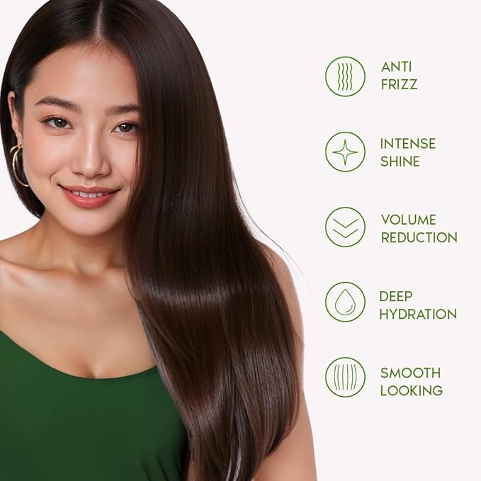 Ravenna Hair Straightening Kit – Organic Hair B-tox & Repair Oil – Anti-Frizz, Intense Hydration, Shine – Formaldehyde-Free – B-otox Hair Treament For All Hair Types (2-Pack)