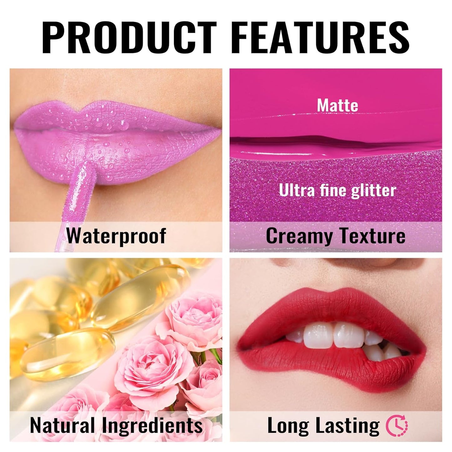 Oulac Matte Mauve Pink Lipstick for Women, Nude Pink Long Lasting Lipstick Waterproof Lip Stain, No Transfer, Creamy High Pigmented Formula with Rose Oil, Vegan & Cruelty-Free M26