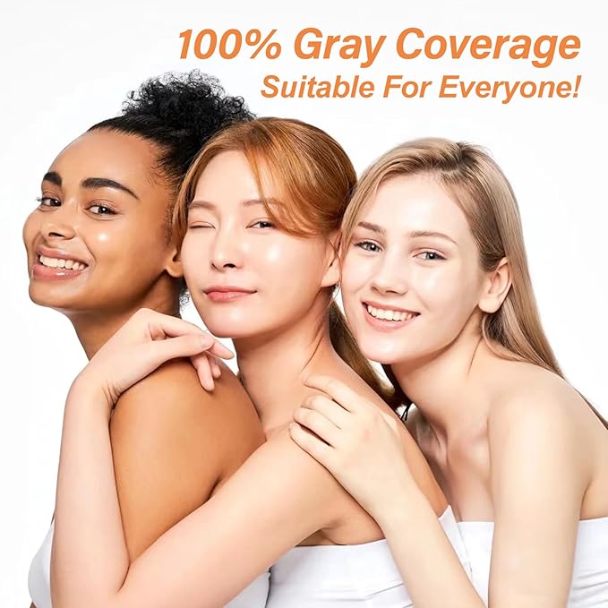 Blonde Brown Hair Dye Shampoo 3 in 1, Natural Hair Color Shampoo for 100% Gray Coverage, Brown Hair Colors in 10-15 mins, 16.9 Fl Oz (Blonde brown), Paraben Free, Hypoallergenic