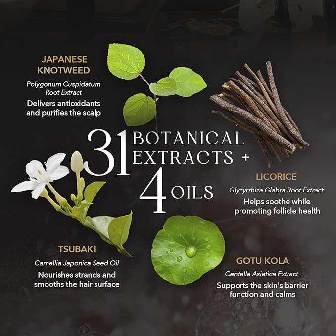 KIWABI Hair Color Shampoo for Gray Coverage – Gradual, All Natural Hair Dye Shampoo for Women & Men – Hydrating, Sulfate-Free, Ammonia-Free, Vegan Scalp Care with 31 Botanicals (Dark Brown)