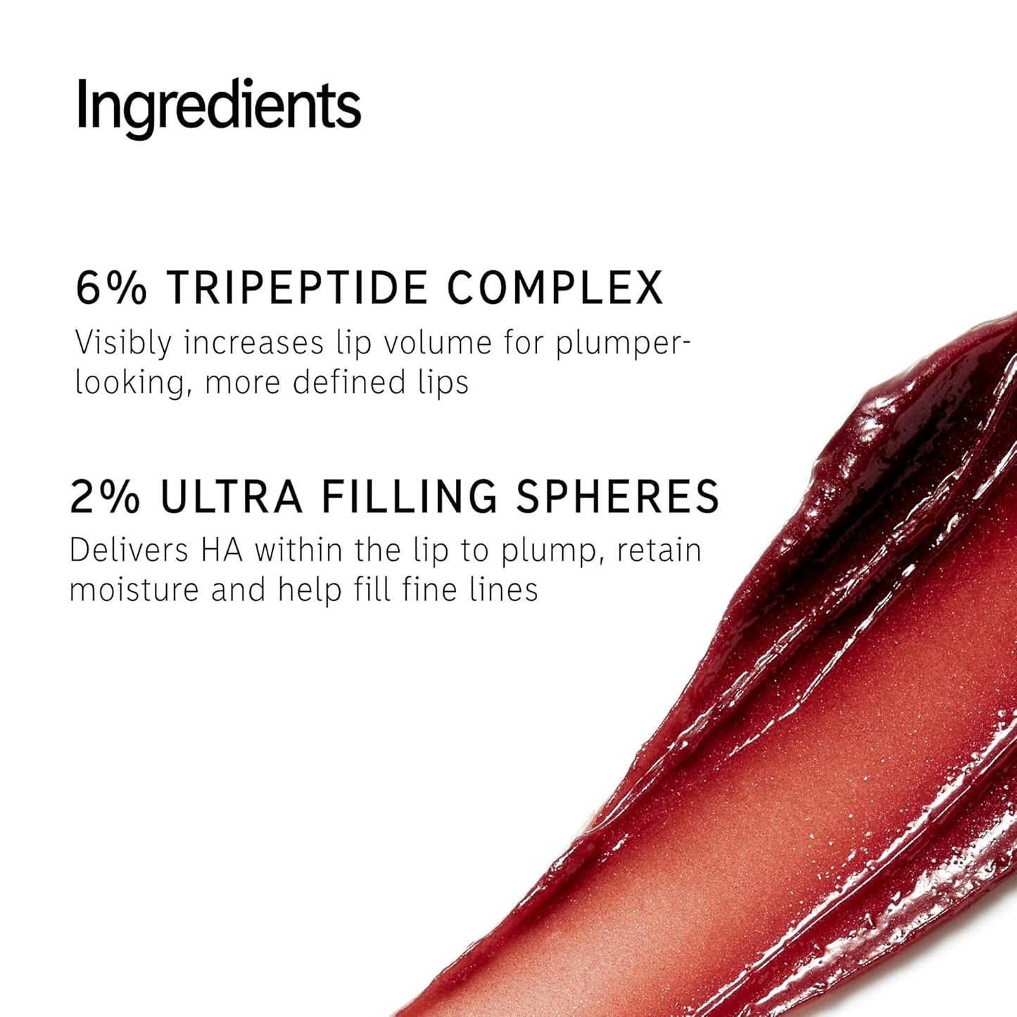 The INKEY List Tripeptide Plumping Lip Balm 10ml, Clinically Proven Plumping Tinted Lip Care, Hydrates Dry Cracked Lips, Vegan & Cruelty Free, Pink Tint