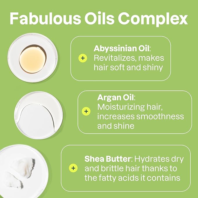 ATTITUDE Repairing Hair Mask, Nourishes and Improves Hair's Appearance, Fabulous Oils Blend, Abyssinian Oil, Argan Oil, Shea Butter, Vegan Hair Care, Pink Argan Scent, 5 Fl Oz