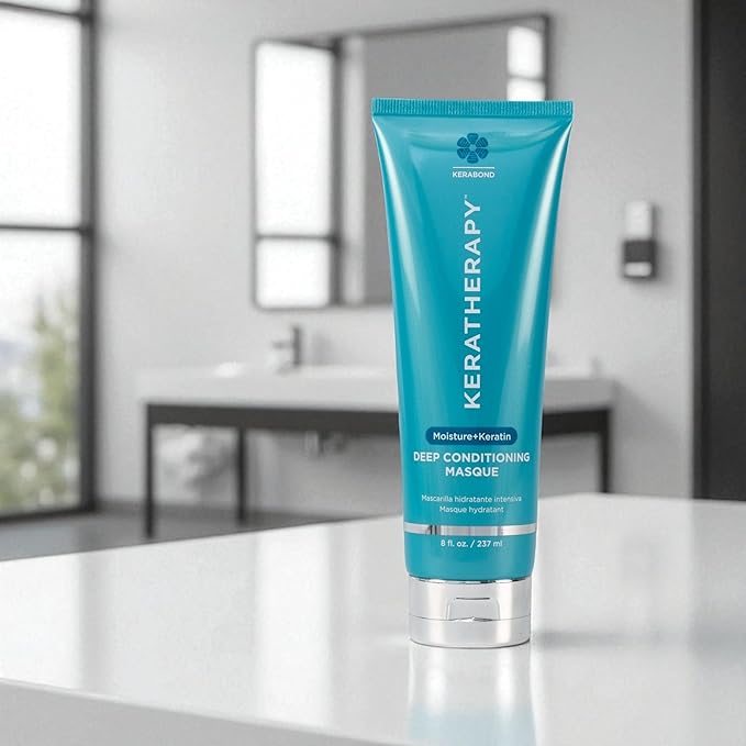 Keratherapy Keratin Infused Deep Conditioning Masque, 8 fl. oz., 237 ml - Moisturizing & Hydrating Hair Treatment with Kerabond, Jojoba, Nettle Root Extract, Wheat Oil, & Persian Walnut