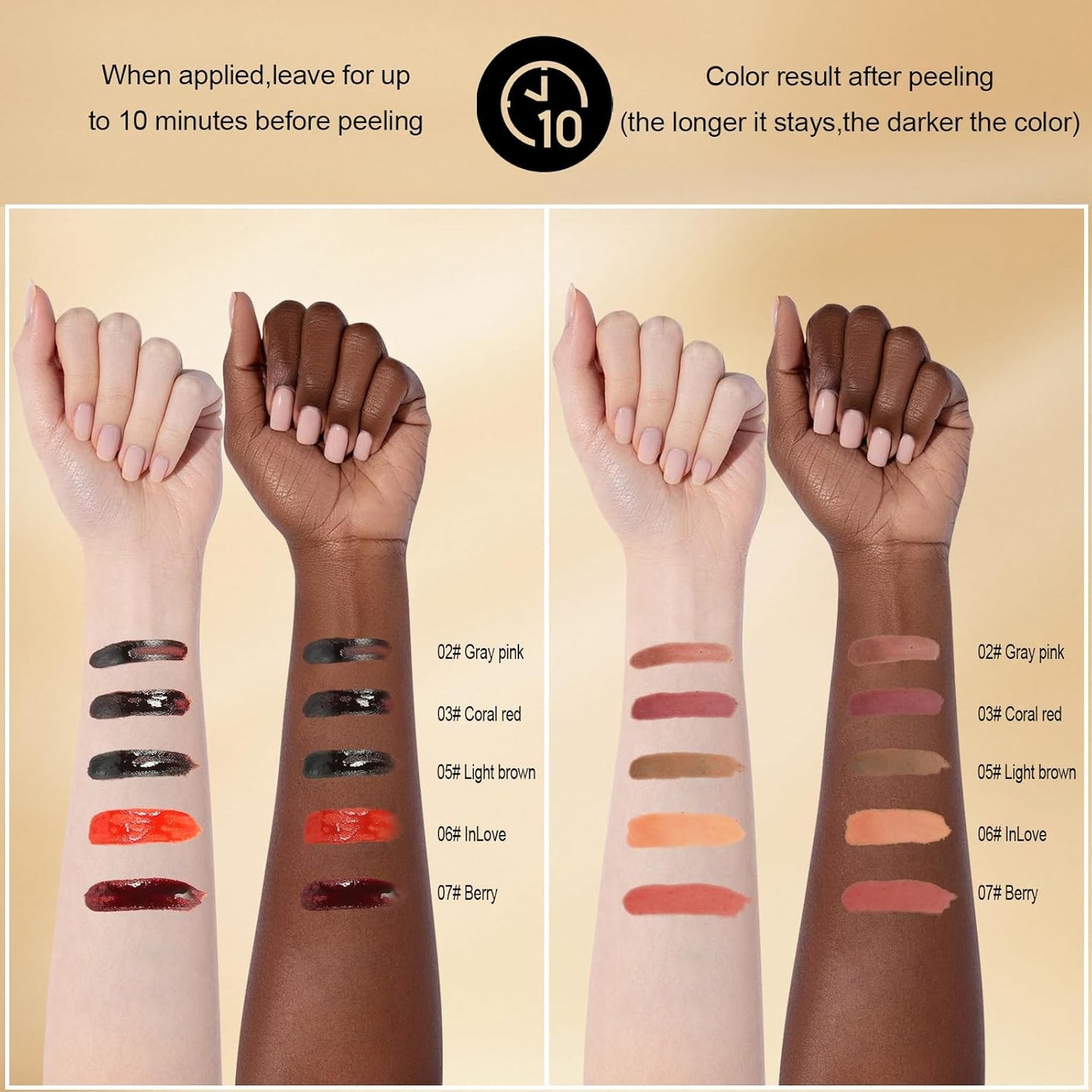 KISSIO Lip Liner Stain,Peel Off Lip Liner,Transfer Proof,Long Lasting and Waterproof,Lips Tint Tattoo,Natural Makeup Stain,Matte Finish,Berry