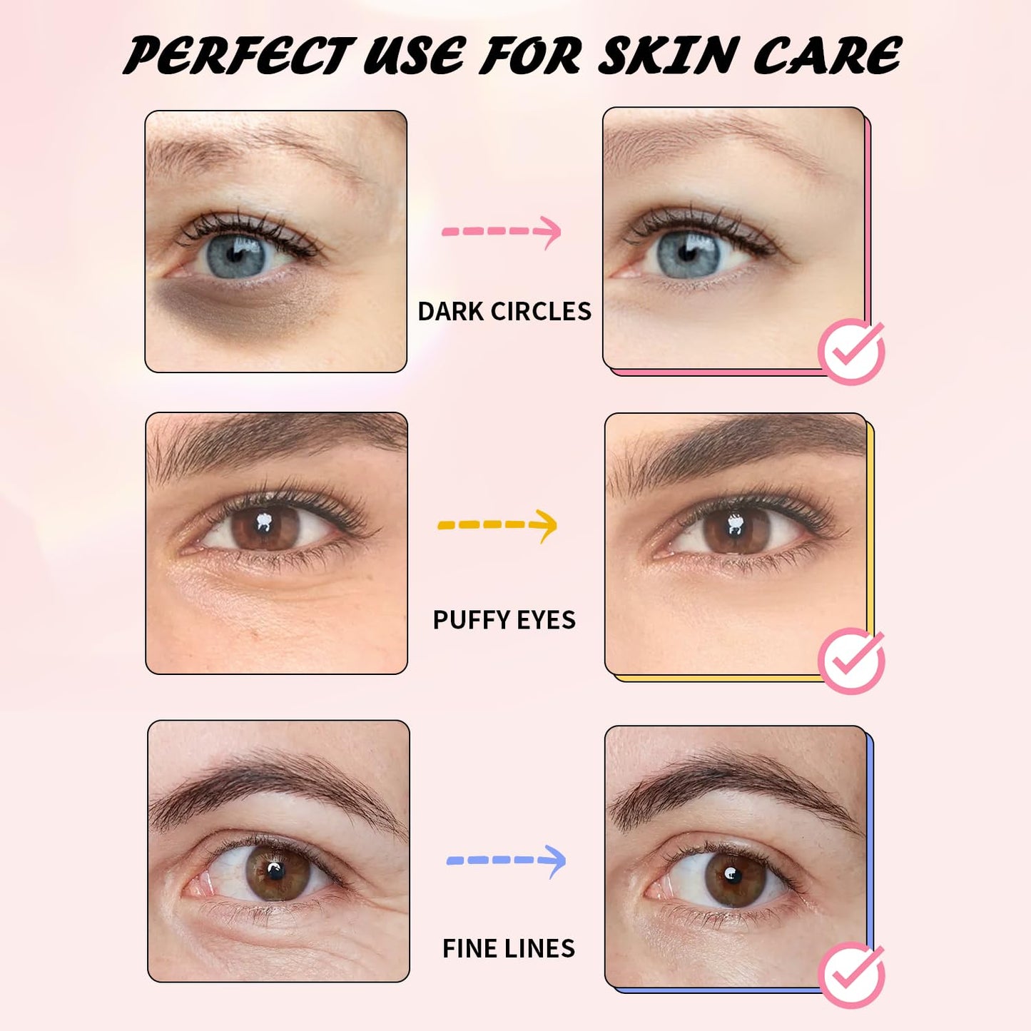 Eye Masks (24 Pairs) - Gifts for Her - Caffeine, 24K Gold and Retinol Under Eye Patches for Puffy Eyes, Dark Circles & Fine Lines, Bachelorette Party Favors, Birthday, Bridesmaid Gifts