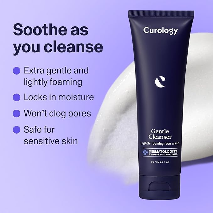 Curology Essentials Gift Set, Emergency Spot Pimple Patches for Face, Gentle Facial Cleanser, and Lightweight Gel Face Moisturizer