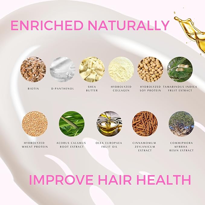 KERAZON Intensive Brazilian Hair BTX Smoothing Treatment 8oz 236ml For All Hair Types, Thermal Activated Hair Mask Damaged Hair and Long Lasting Volume And Frizz Control