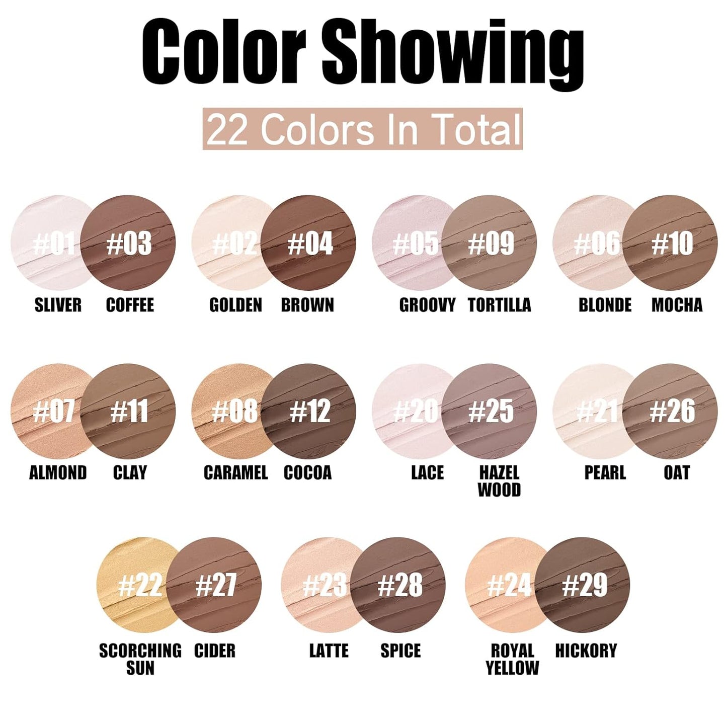 FOCALLURE 2 Pcs Mineral Cream Contour Stick,Moisturize Highlighter and Bronzer Pen,Non Stick Face Brightens & Shades Pencil,Long Lasting & Smooth Gliding Face Illuminator Makeup,Tan