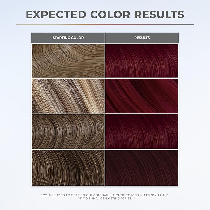 XMONDO Color Deep Red Brown Color Depositing Mask & Semi-Permanent Hair Dye Super Gloss Infused with Bond Boosters for Nourishment, Revitalize & Repair, Vegan Formula, 8 Fl Oz