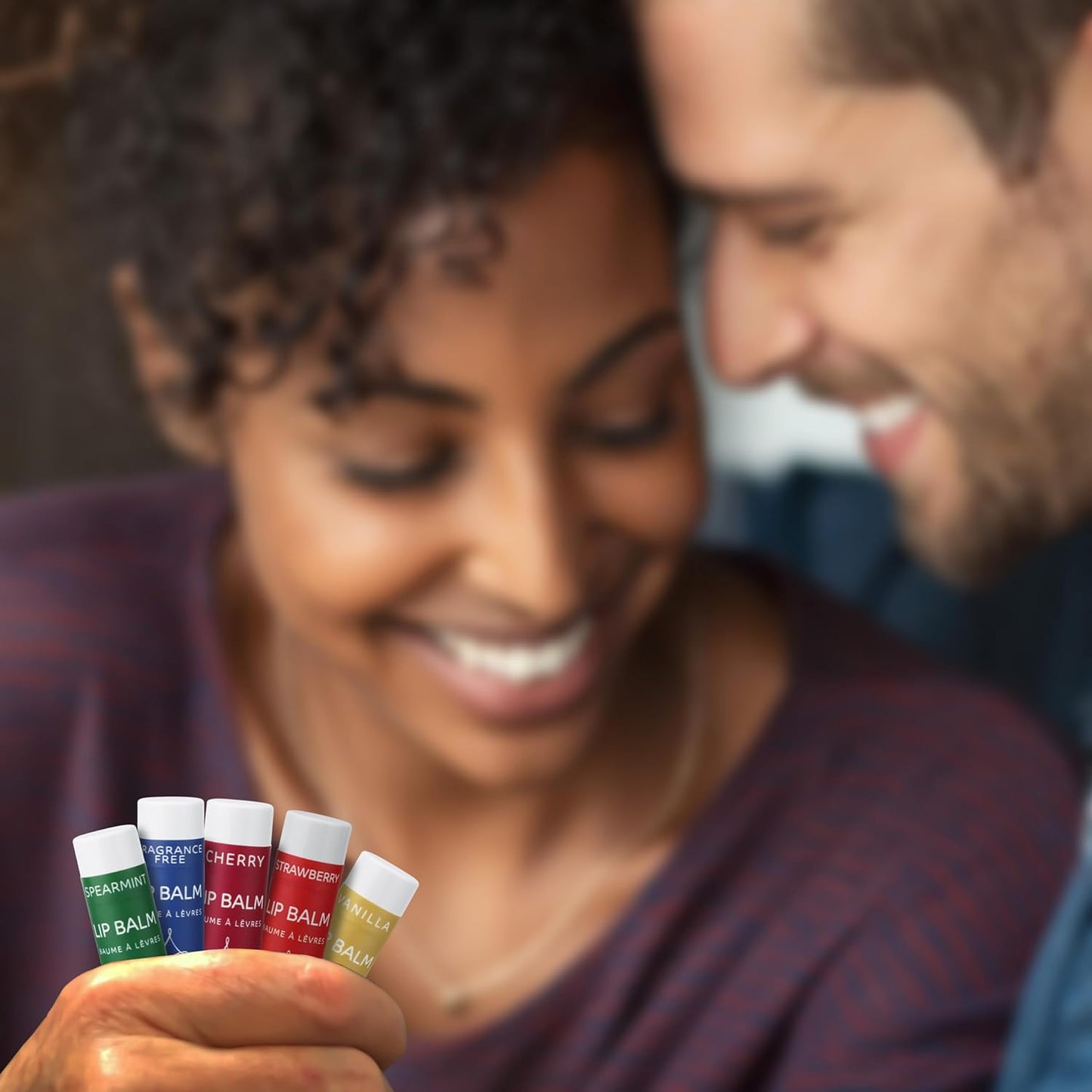 Melody Lip Balm Collection, Vegan Set, Beeswax Free, with Organic Jojoba and Avocado Oil, Vitamin E, Natural Moisturizer for Dry, Chapped Lips, 5 Tube Set