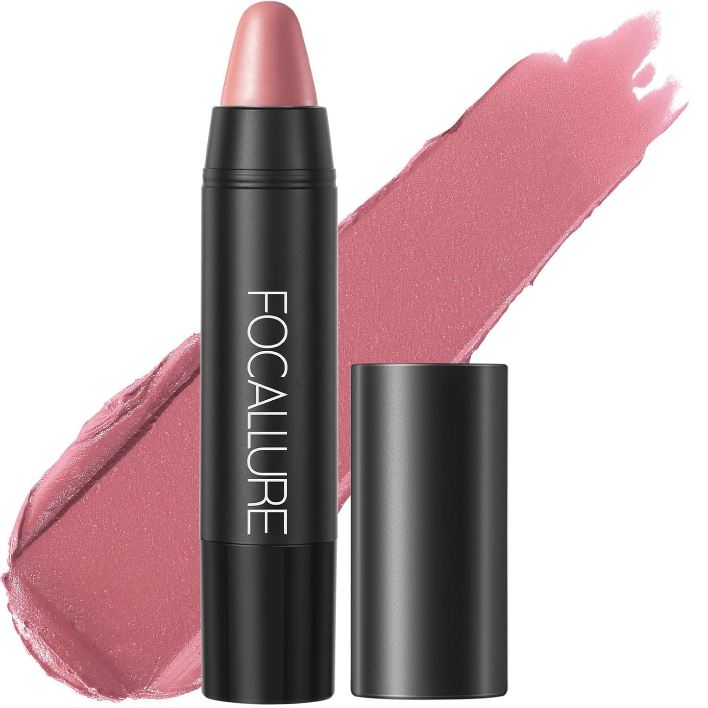 FOCALLURE Ultra Chic Matte Lipstick,Rich Vitamin E Lip Crayon,Lightweight Matte Color without Drying or Fading,Long Lasting Waterproof Lips Makeup,BRAVE