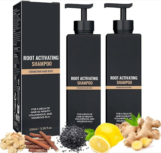 Root Activator Shampoo– Anti Hair Loss Treatment | Reduces Shedding, With Natural Regrowth Formula | Thickening & Nourishing For All Hair| Reduce Shedding,Smooths Hair, 2PCS