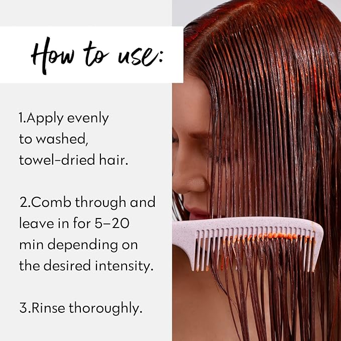 Four Reasons Color Mask - Copper - (27 Colors) Toning Treatment, Color Depositing Conditioner, Tone & Enhance Color-Treated Hair - Semi Permanent Hair Dye, Vegan and Cruelty-Free, 6.76 fl oz