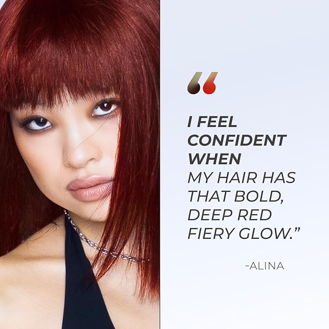 XMONDO Color Deep Red Brown Color Depositing Mask & Semi-Permanent Hair Dye Super Gloss Infused with Bond Boosters for Nourishment, Revitalize & Repair, Vegan Formula, 8 Fl Oz