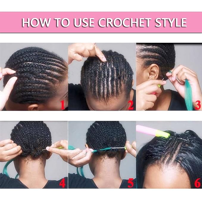 Liang Dian Pre-Stretched Braiding Hair 36 Inch 6 packs Hot Water Setting Synthetic Hair Crochet Braiding Hair Extension(Mixed black/Dark Purple/Light Purple)