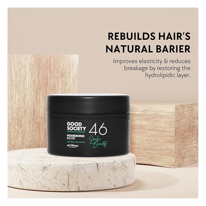 Artègo Good Society Nourishing Boost Hair Mask – Deep Conditioning & Repair Mask for Dry, Brittle Hair (16.8 oz)