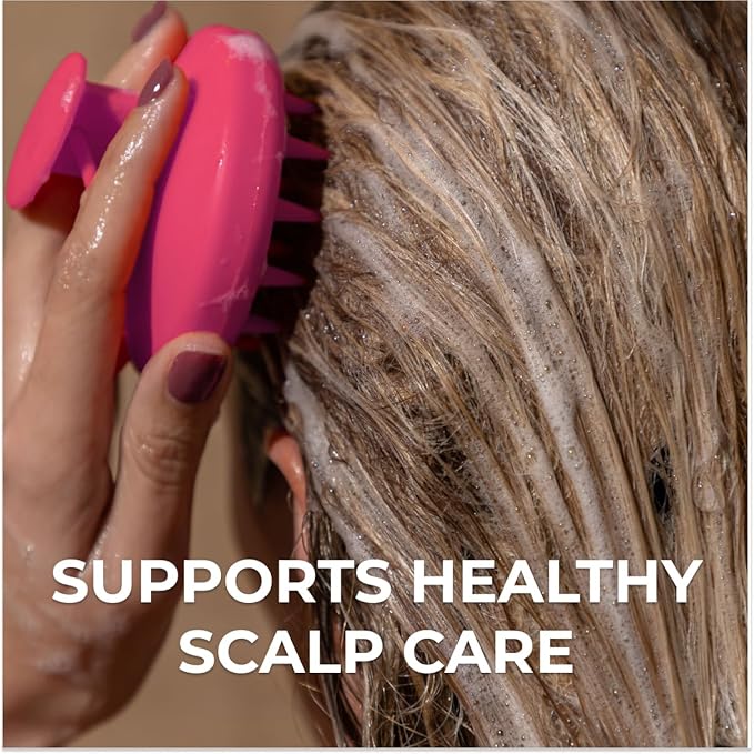 DS Labs Revitalizing Scalp Brush - Silicone Shampoo Brush & Exfoliating Massager for All Hair Types, Promotes a Cleaner, Healthier Scalp