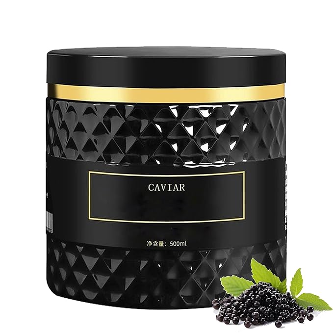 Caviar Deep Korean Hair Mask, Deep Repair Hair Mask Extract & Keratin – Intensive Moisturizing & Nourishing Treatment for Dry, Damaged, and Frizzy Hair 16.9 fl. oz