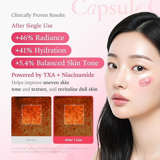 medicube TXA+Niacinamide Capsule Cream | Dual Radiance Moisturizer, Ideal for Use After Spot Care | For Uneven Skin Tone, Texture & Hydration | 99% Pure Tranexamic Acid | Korean Skincare | 1.94oz