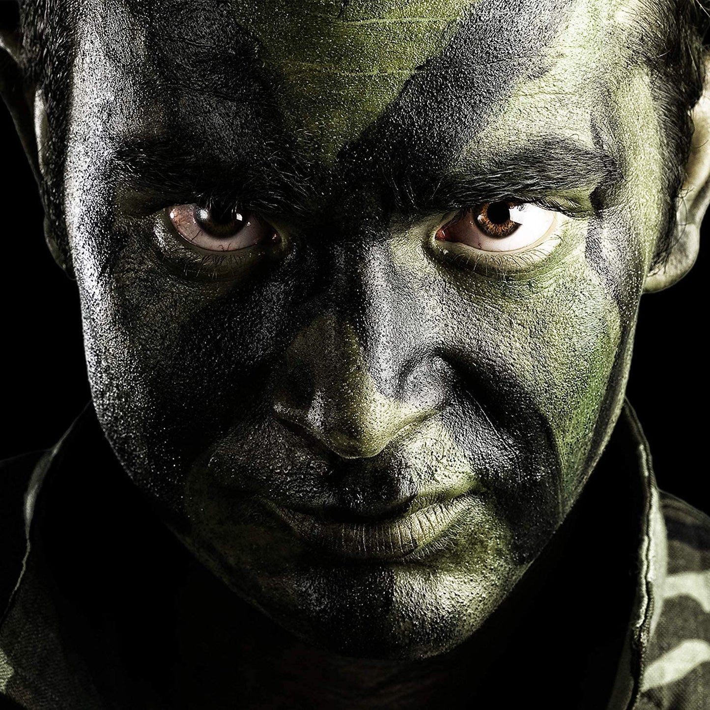 Mehron Makeup Tri-Color Character Makeup Palette | Halloween, Special Effects and Theater Cream Makeup FX Palette | Face Paint Makeup .7 oz (20 g) (CAMOUFLAGE)