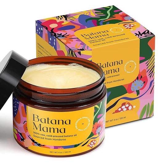 PREMIUM Cold-Pressed Batana Oil for Hair Growth, 100% Pure & Organic, No Burnt Smell, Hair Mask from Honduras, Fade Stretchmarks, All Natural